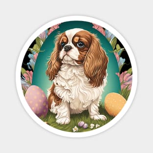 King Spaniel happy easter day Magnet